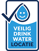 Kiwa gecertificeerd veilig drinkwater locatie logo